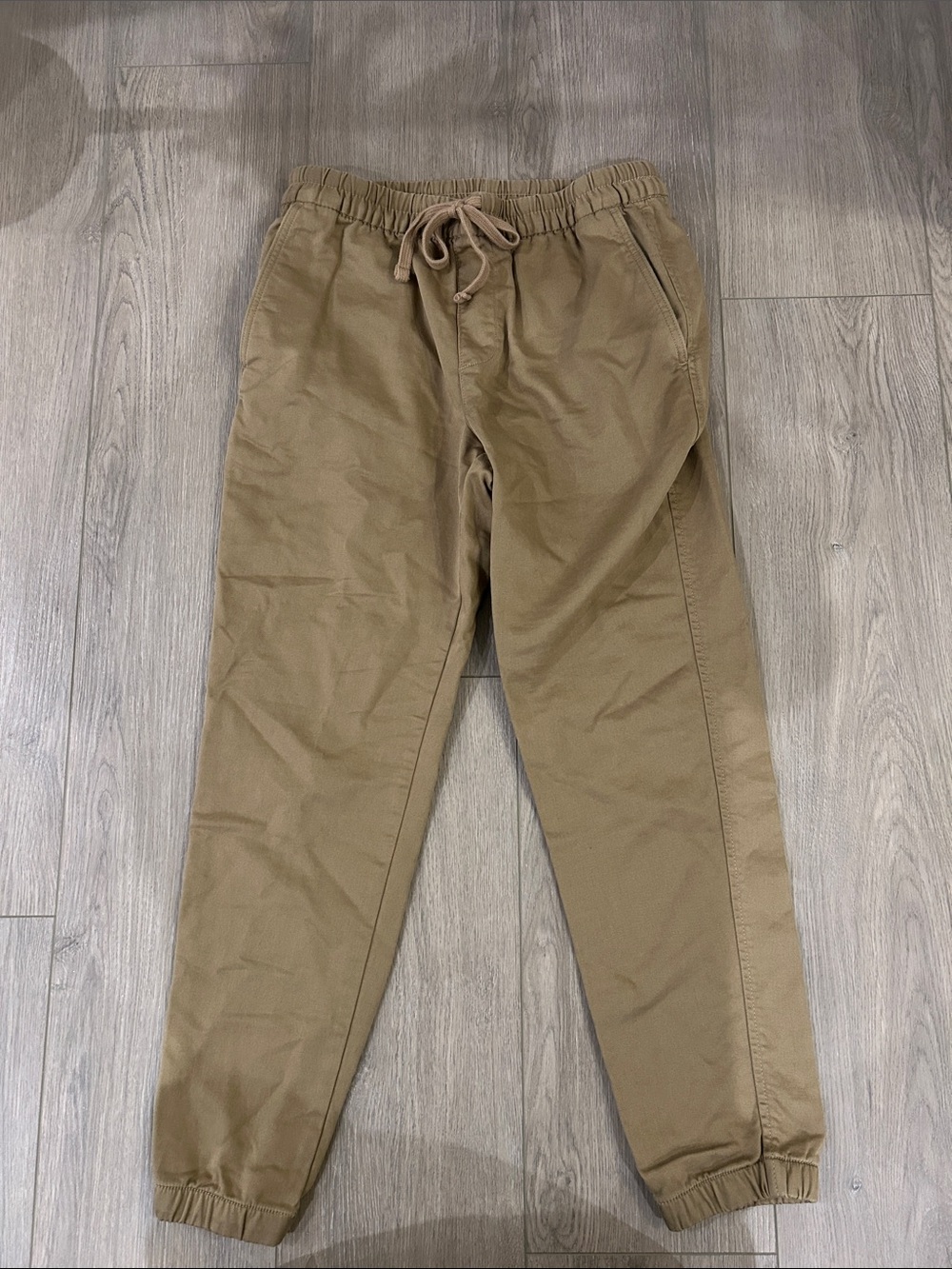 Banana Republic Men's Khaki Drawstring Joggers